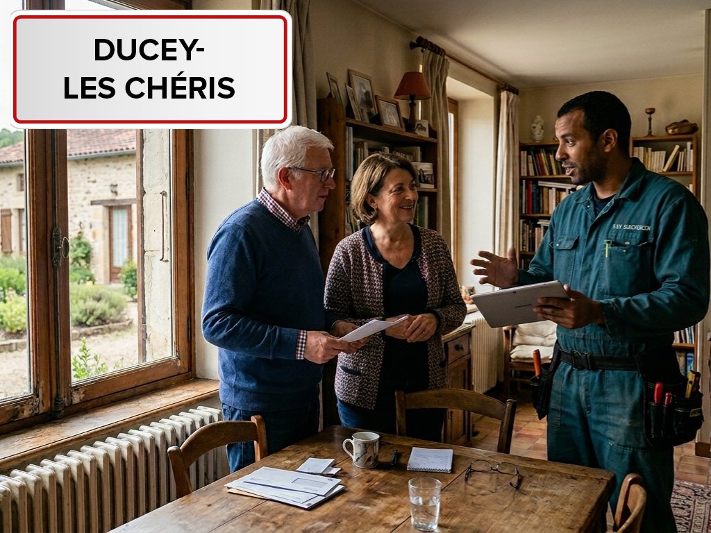 Installation de pompe à chaleur à Ducey-Les Chéris (50220) dans la Manche
